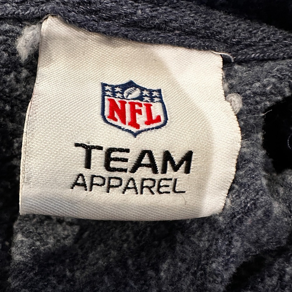 Vintage 90s Denver Broncos NFL Team Apparel Hoodie Mens XL West Division Blue - Picture 4 of 8